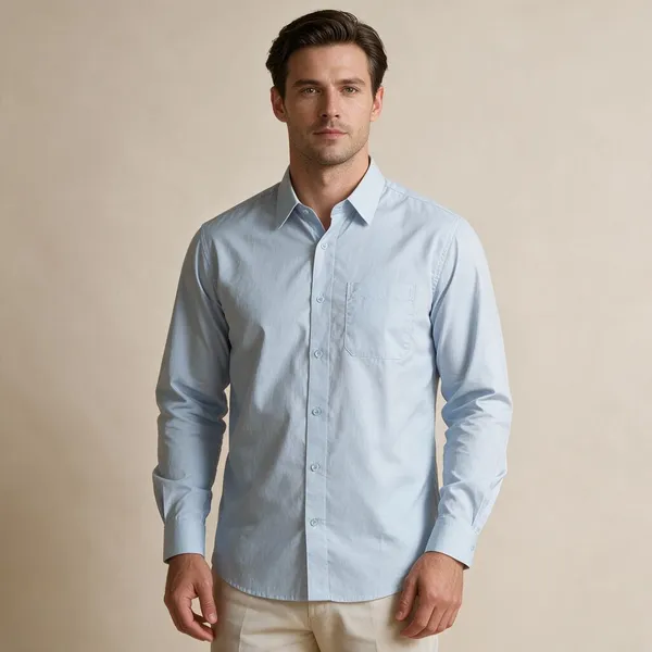 Light_Blue_Egyptian_Giza_Cotton_Shirt_For_Men