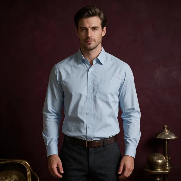 Light_Blue_Egyptian_Giza_Cotton_Shirt_For_Men