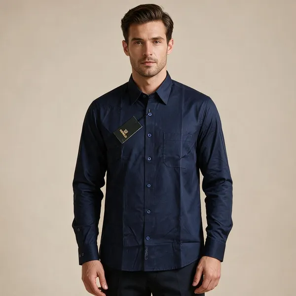 Navy_Blue_Egyptian_Giza_Cotton_Shirt_For_Men