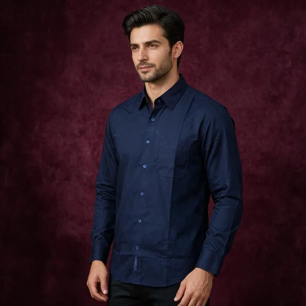 Navy_Blue_Egyptian_Giza_Cotton_Shirt_For_Men