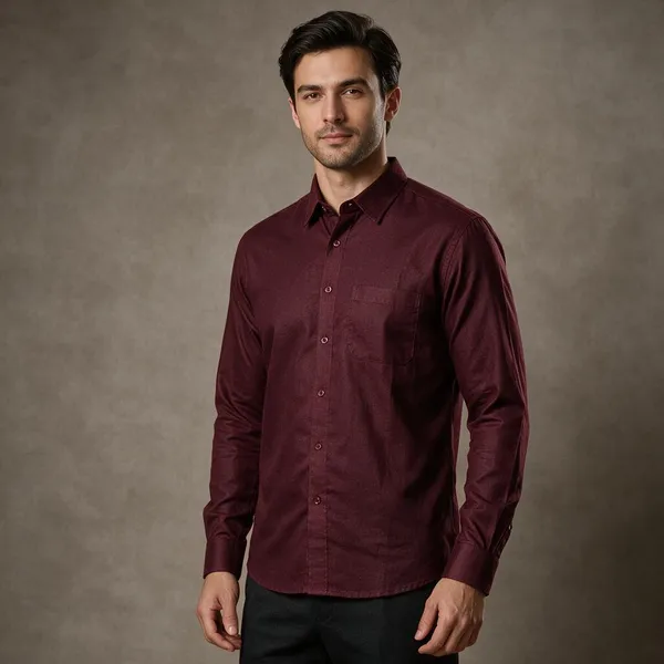Navy_Blue_Cotton_Linen_Shirt_For_Men