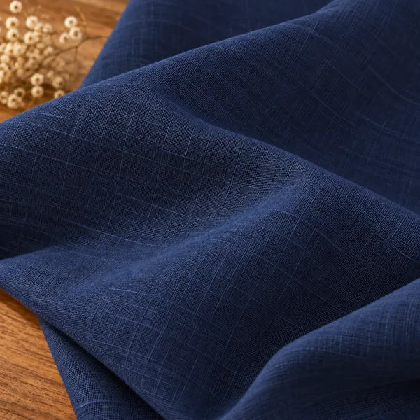 Navy_Blue_Cotton_Linen_Shirt_For_Men