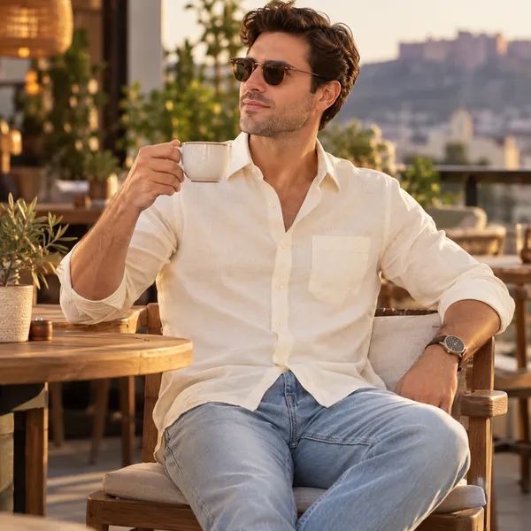 Ivory_Cotton_Linen_Shirt_For_Men