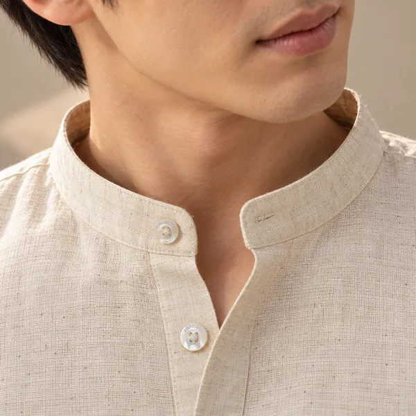 Natural_Hemp_Full_Sleeve_Short_Kurta_For_Men