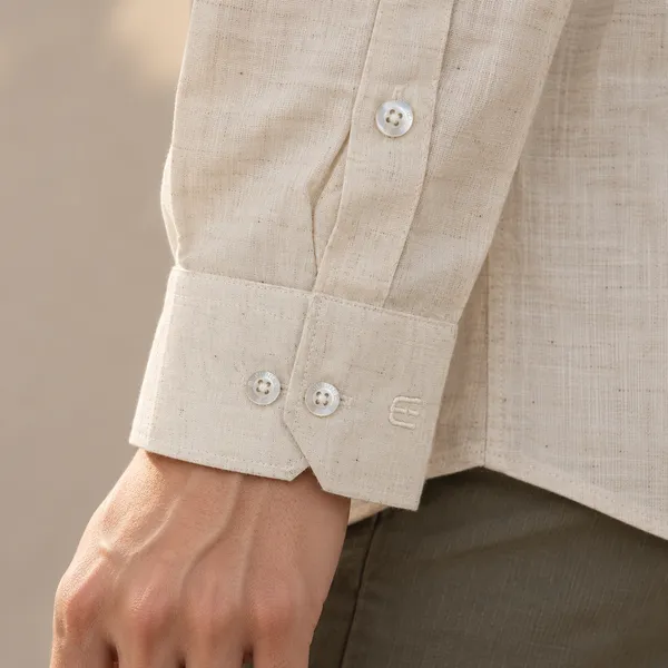 Natural_Hemp_Full_Sleeve_Short_Kurta_For_Men