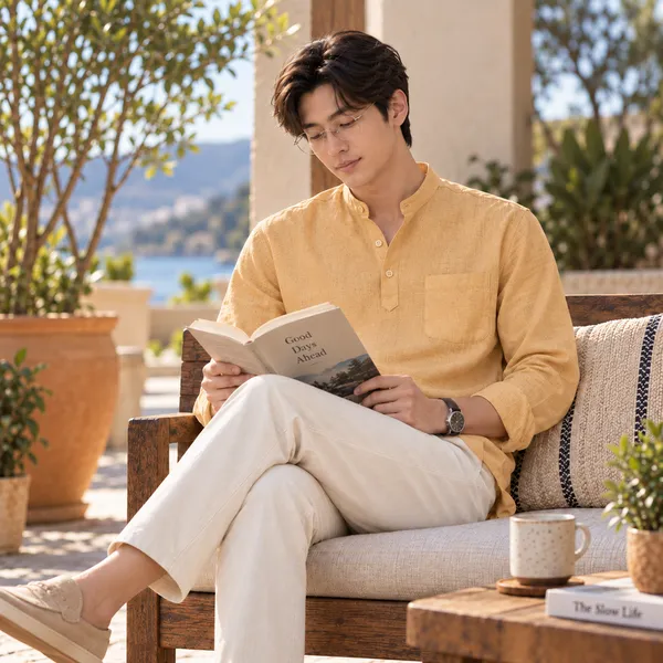 Honey_Hemp_Full_Sleeve_Short_Kurta_For_Men