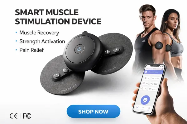 Black_Pulsecore_Smart_Muscle_Activation_Recovery_Device_&_White_PulsePad_Wireless_TENS_&_EMS_Muscle_Therapy_Pocket_Device_(Combo_of_2)