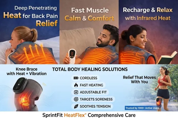 Grey_Heatflex_Neck_And_Back_Heat_Wrap_&_Grey_Knee_Revive_Pro_Heat_And_Vibration_Therapy_For_Knees_(Combo_of_2)