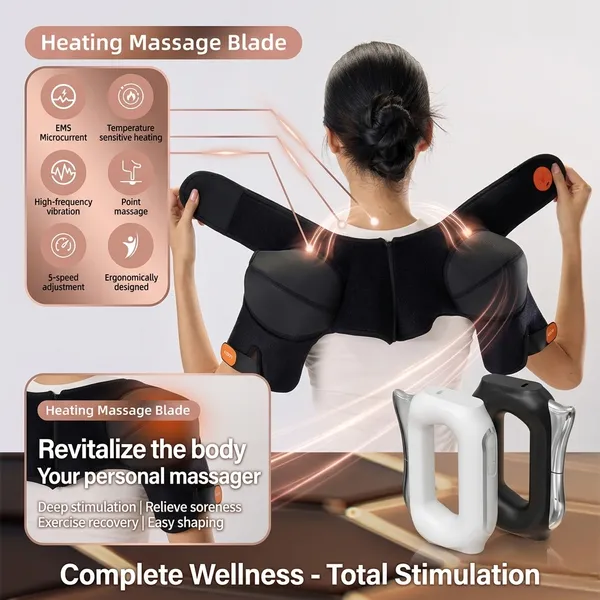 Black_Shoulder_Ease_Flex_Pro_Heat_And_Vibration_Shoulder_Hassle_Free_Massager_&_White_Fascia_Blade_3_In_1_Heated_Fascia_Massager_Microcurrent_Heat_Vibration_(Combo_of_2)