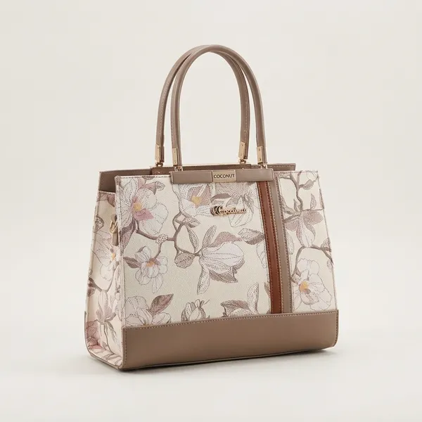 Signature_Multicolor_Printed_Faux_Leather_Detachable_Strap_Handbag_For_Women