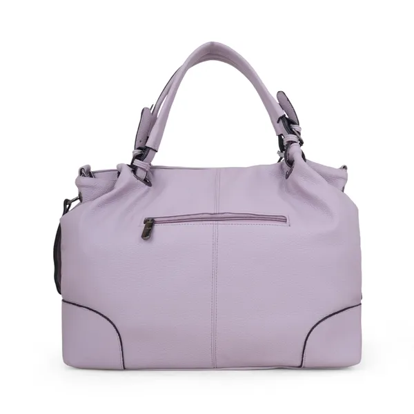 Signature_Lavender_Purple_Faux_Leather_Adjustable_Strap_Handbag_For_Women