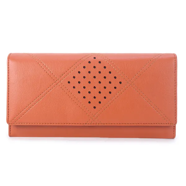 Signature_Tan_Leather_Perforated_Heart_Wallet_For_Women