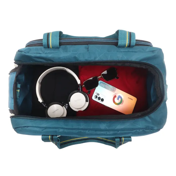Signature_Blue_Fabric_Adjustable_Strap_17_Inch_Travel_Duffel_Bag