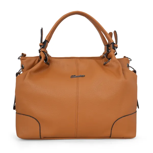 Signature_Tan_Brown_Faux_Leather_Adjustable_Strap_Sling_Handbag