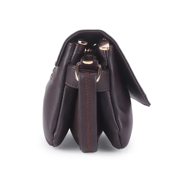 Signature_Brown_Leather_Decorative_Clasp_Sling_Bag_For_Women