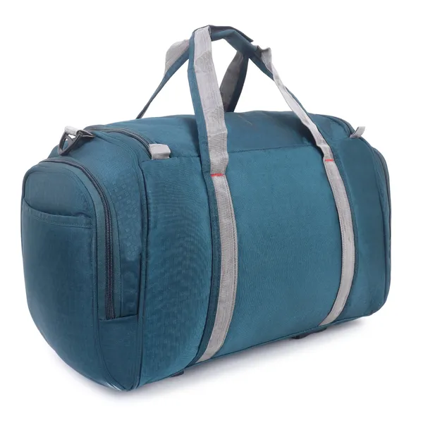 Signature_Teal_Blue_Fabric_Multi_Compartment_Travel_Duffel_Bag_For_Travel_Gym_Sports_Activities