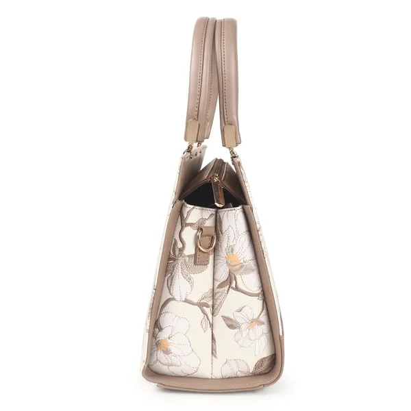 Signature_Floral_Printed_Faux_Leather_Metal_Buckle_Handbag_For_Women