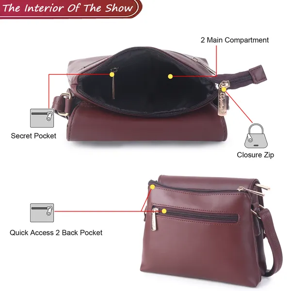 Signature_Burgundy_Vegan_Leather_Sling_Bag_For_Women