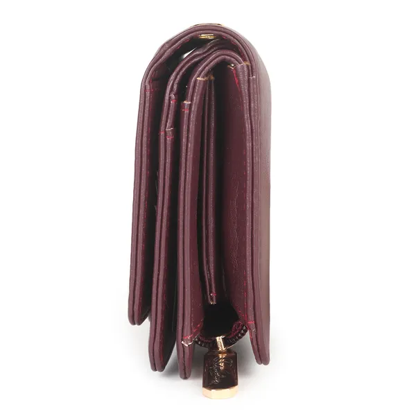 Signature_Burgundy_Leather_Wrist_Strap_Wallet_For_Women