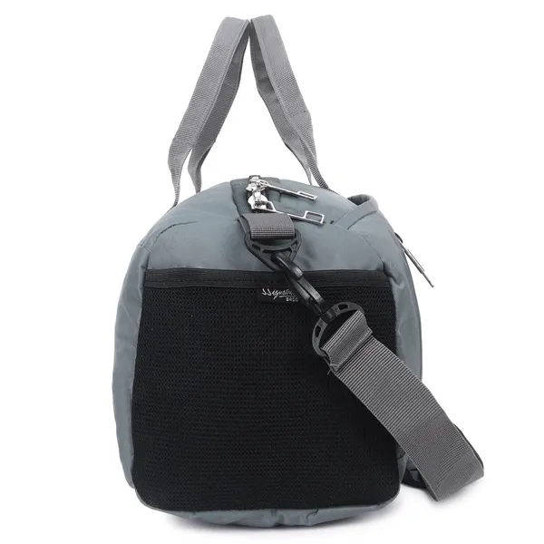 Signature_Grey_Fabric_Water_Resistant_Shoe_Compartment_Duffel_Bag