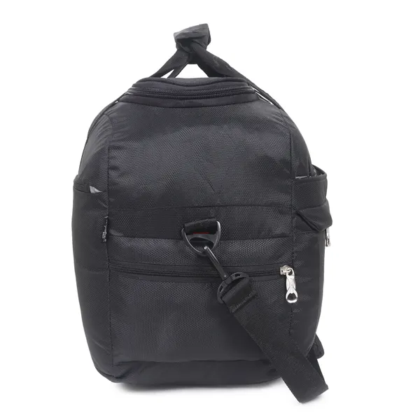 Signature_Black_Fabric_Multi_Compartment_18_Inch_Duffel_Bag_For_Women