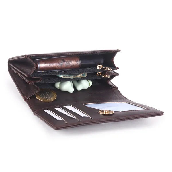 Signature_Brown_Leather_Envelope_Flap_Wallet_For_Men_And_Women