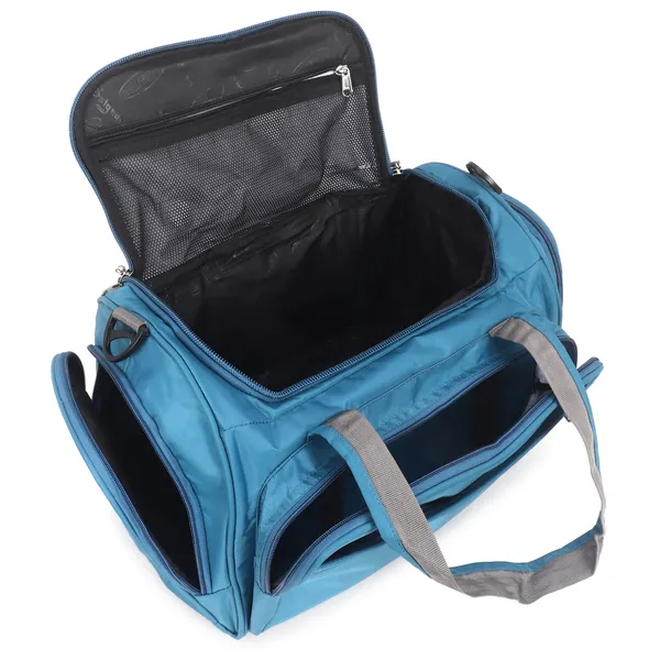 Signature_Blue_Fabric_Adjustable_Strap_Gym_Duffel_Bag