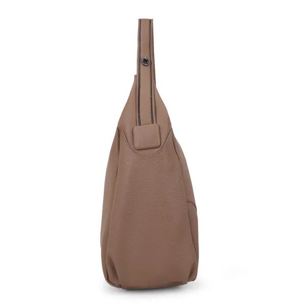Signature_Beige_Faux_Leather_Adjustable_Strap_Shoulder_Bag_For_Women