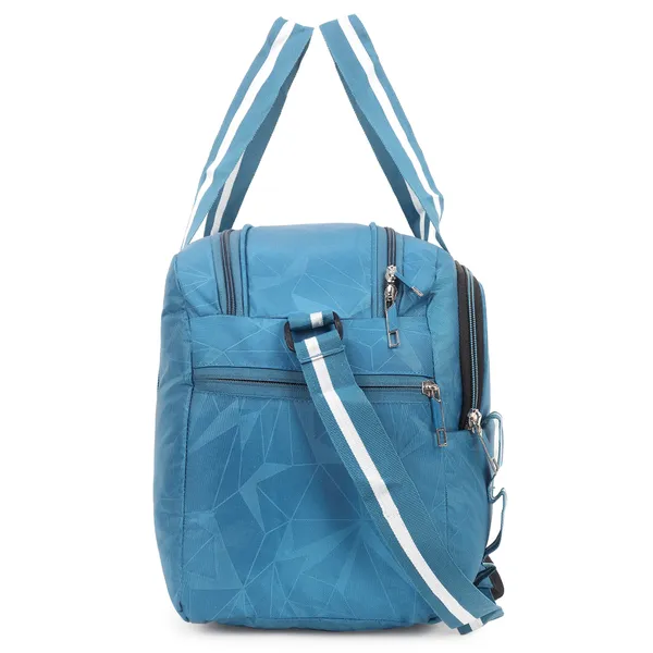 Signature_Sky_Blue_Fabric_Adjustable_Strap_Travel_Duffel_Bag