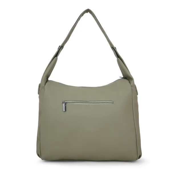 Signature_Sage_Green_Faux_Leather_Adjustable_Strap_Hobo_Shoulder_Bag_For_Women