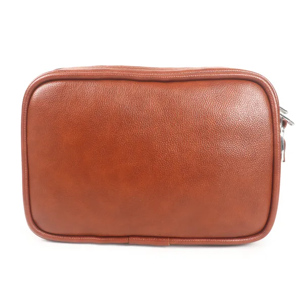 Signature_Tan_Brown_Leather_Multi_Compartment_Wristlet_Pouch