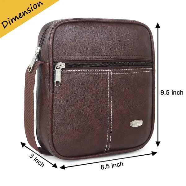 Signature_Brown_Vegan_Leather_Multi_Compartment_Sling_Bag
