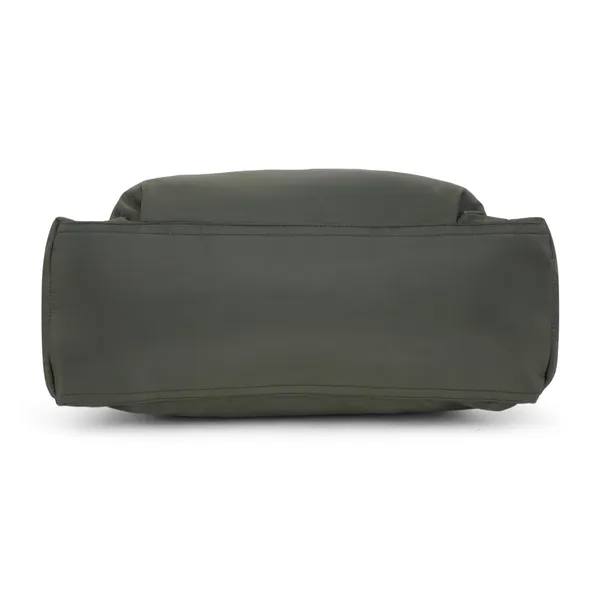 Signature_Olive_Green_Fabric_Multi_Compartment_Convertible_Diaper_Bag_For_Parents