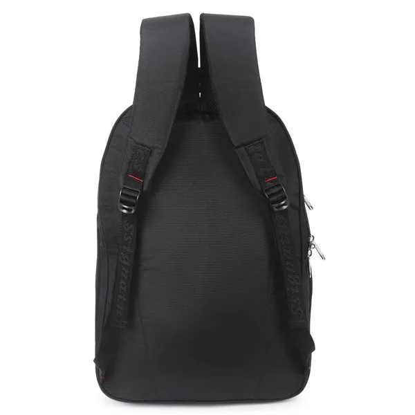 Signature_Black_Fabric_Multi_Compartment_Adjustable_Strap_21_Inch_Backpack_For_Men_And_Women