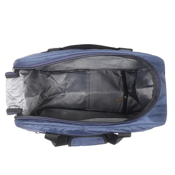 Signature_Navy_Blue_Fabric_Adjustable_Strap_Travel_Duffel_Bag_For_Men_And_Women