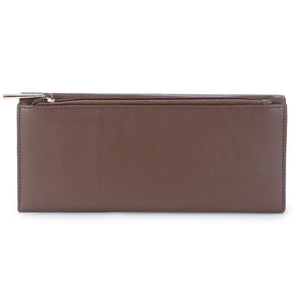 Signature_Brown_Faux_Leather_Circular_Accent_Wallet_For_Women