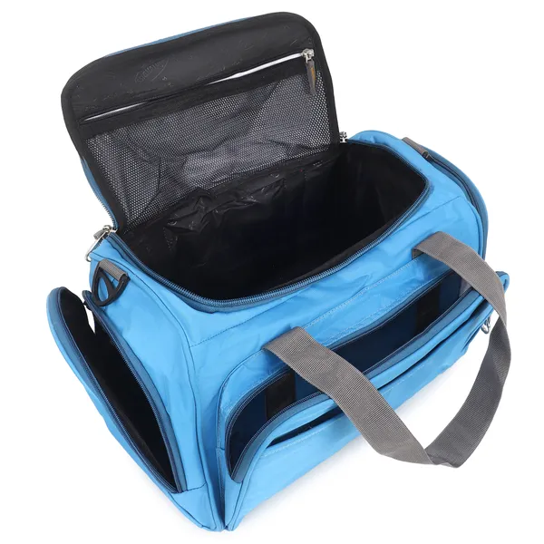 Signature_Blue_Fabric_Adjustable_Strap_Gym_Duffel_Bag_For_Men_And_Women
