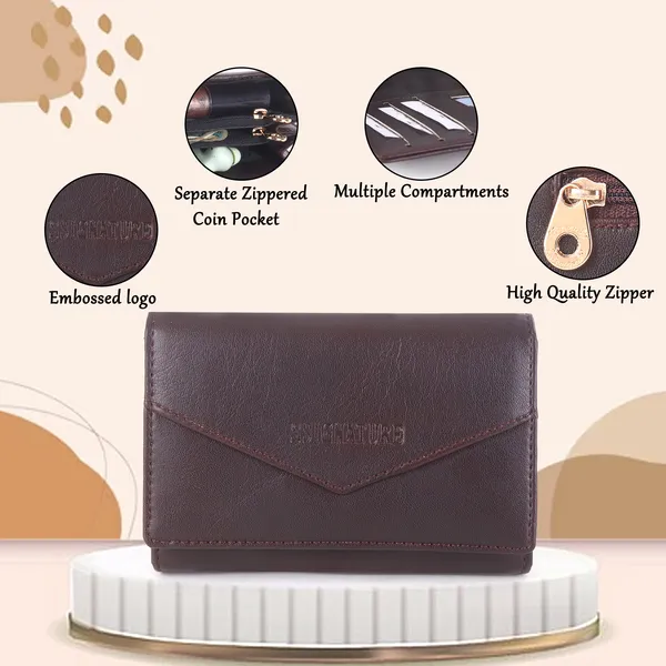 Signature_Brown_Leather_Envelope_Flap_Wallet_For_Men_And_Women