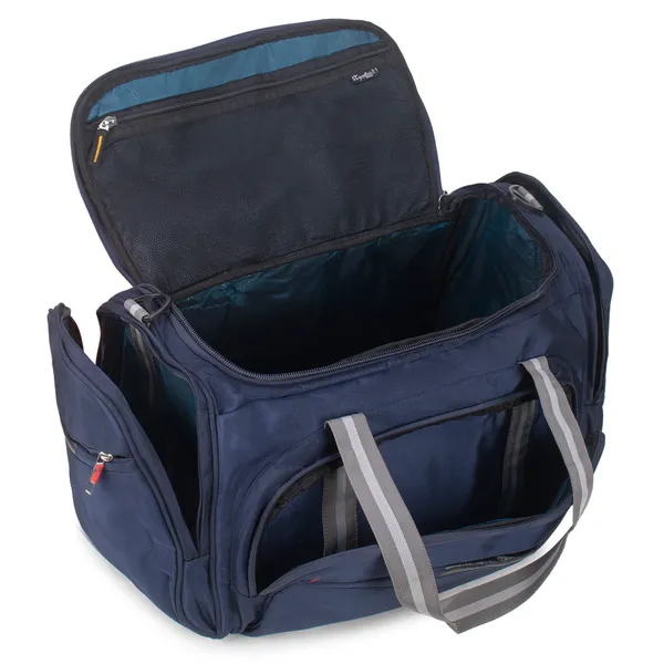 Signature_Navy_Blue_Fabric_Multi_Compartment_Travel_Duffel_Bag_For_Men_And_Women