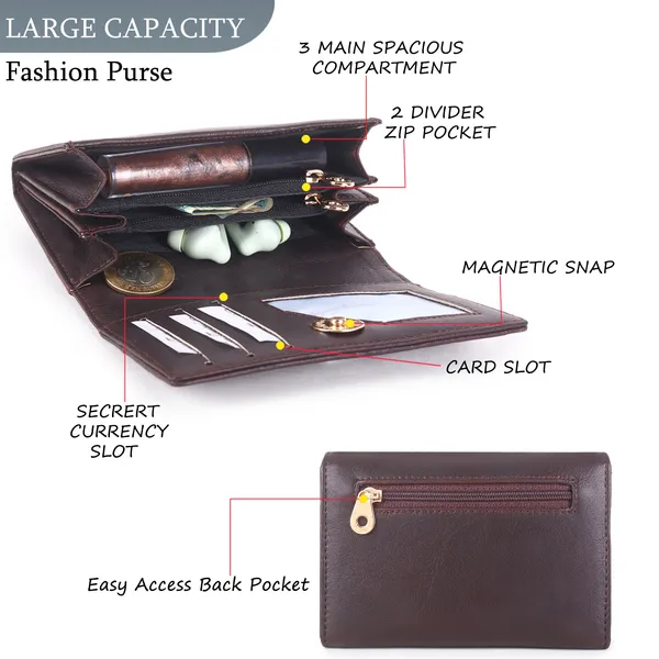Signature_Brown_Leather_Envelope_Flap_Wallet_For_Men_And_Women