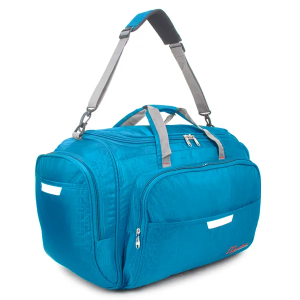 Signature_Blue_Fabric_Adjustable_Strap_24_Inch_Travel_Duffel_Bag