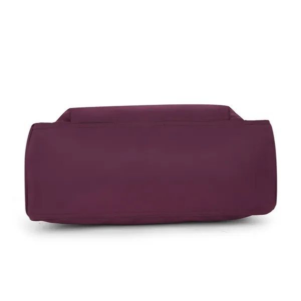 Signature_Maroon_Nylon_Multi_Compartment_Adjustable_Strap_Tote_Bag_For_Women