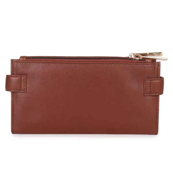 Signature_Leather_Multi_Card_Zipper_Wallet_Organizer_For_Women