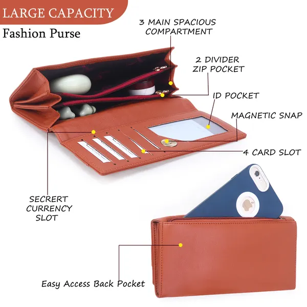 Signature_Brown_Leather_Belt_Buckle_Travel_Wallet_For_Men_And_Women