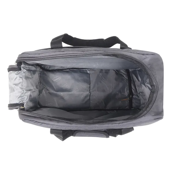 Signature_Grey_Fabric_Adjustable_Strap_Travel_Duffel_Bag