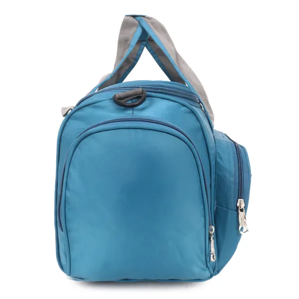 Signature_Blue_Fabric_Adjustable_Strap_Gym_Duffel_Bag