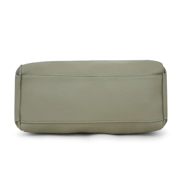 Signature_Sage_Green_Faux_Leather_Adjustable_Strap_Hobo_Shoulder_Bag_For_Women