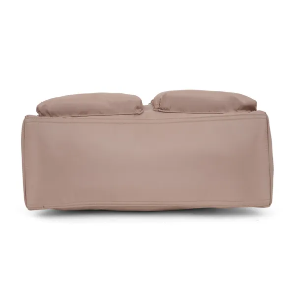 Signature_Beige_Fabric_Multi_Compartment_Adjustable_Strap_Diaper_Bag