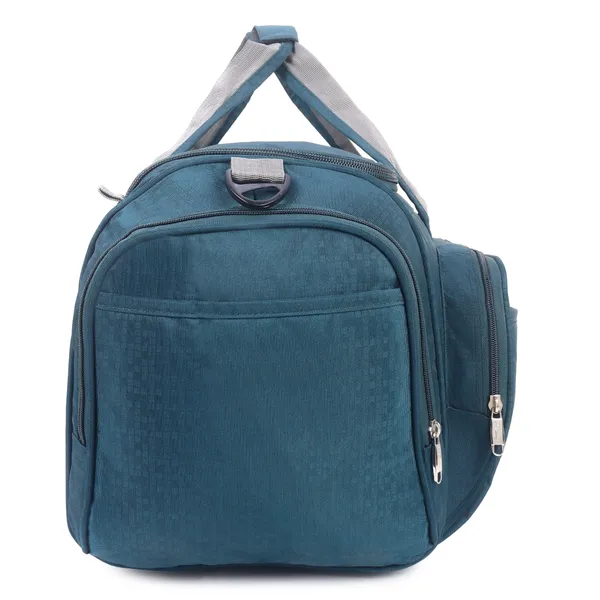 Signature_Teal_Blue_Fabric_Multi_Compartment_Travel_Duffel_Bag_For_Travel_Gym_Sports_Activities