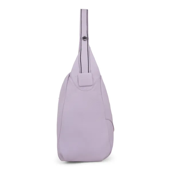 Signature_Lavender_Purple_Faux_Leather_Adjustable_Strap_Hobo_Shoulder_Bag_For_Women